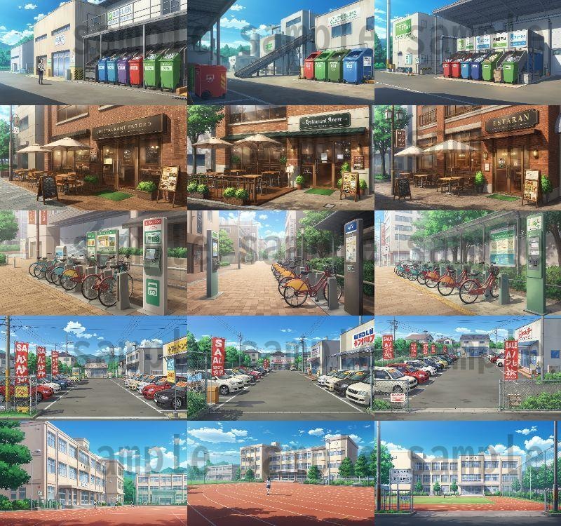 【1660枚】街中の野外 背景イラスト【著作権フリー素材】※1156枚追加しました!