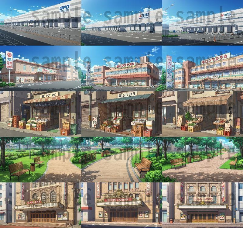 【1660枚】街中の野外 背景イラスト【著作権フリー素材】※1156枚追加しました!
