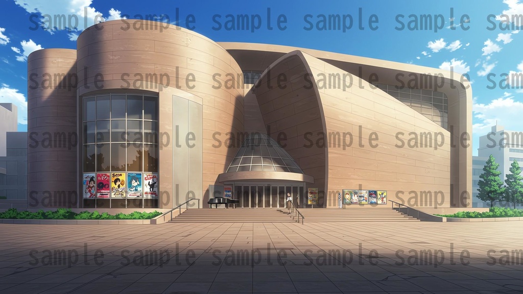 【1660枚】街中の野外 背景イラスト【著作権フリー素材】※1156枚追加しました!