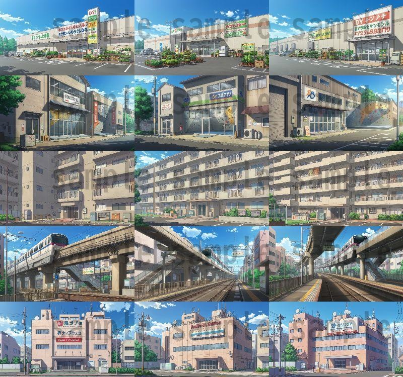 【1660枚】街中の野外 背景イラスト【著作権フリー素材】※1156枚追加しました!