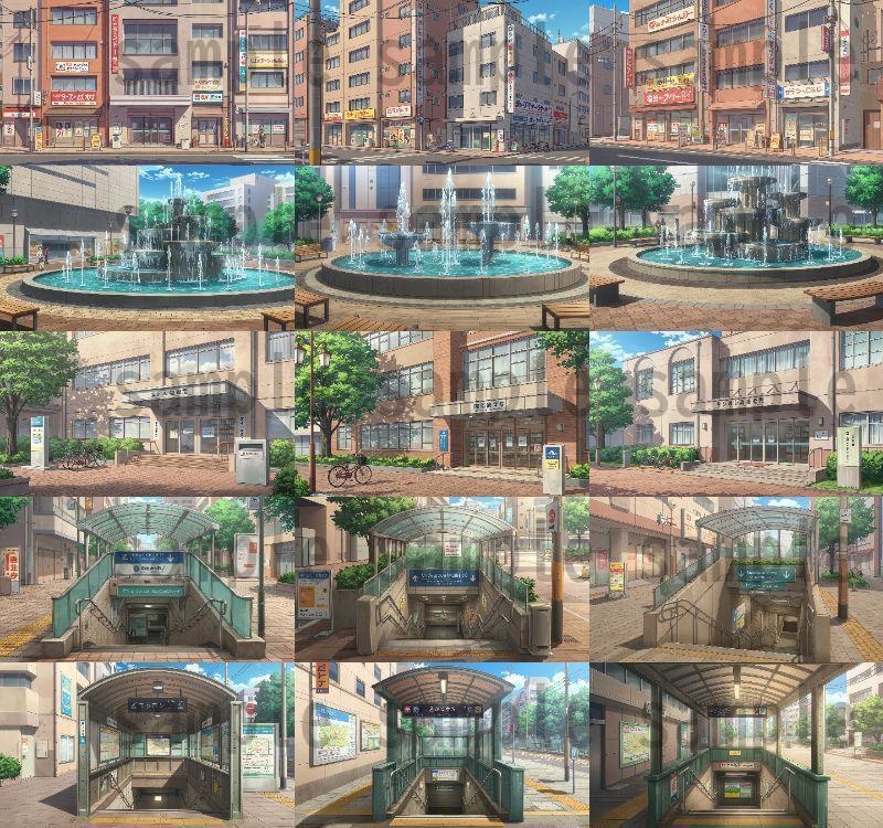 【1660枚】街中の野外 背景イラスト【著作権フリー素材】※1156枚追加しました!