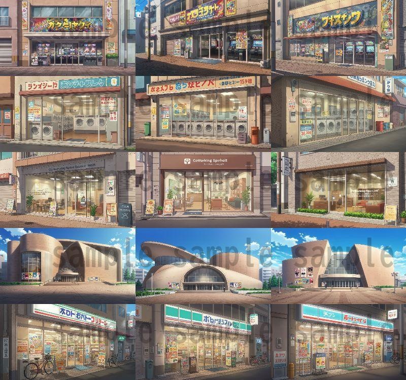 【1660枚】街中の野外 背景イラスト【著作権フリー素材】※1156枚追加しました!