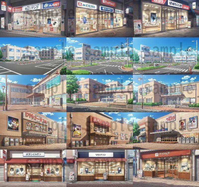 【1660枚】街中の野外 背景イラスト【著作権フリー素材】※1156枚追加しました!