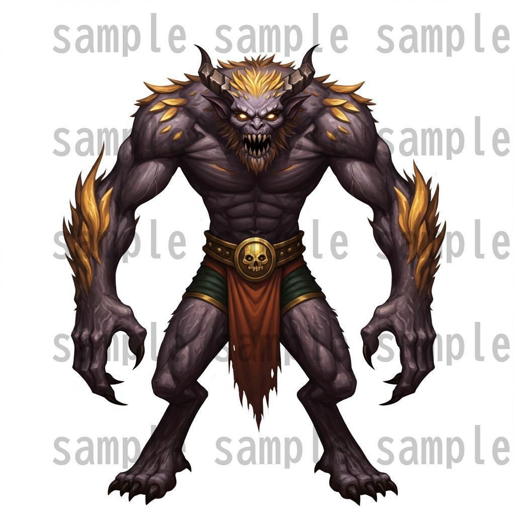 【694枚】モンスター(敵キャラ・モブ)立ち絵イラスト【著作権フリー素材】