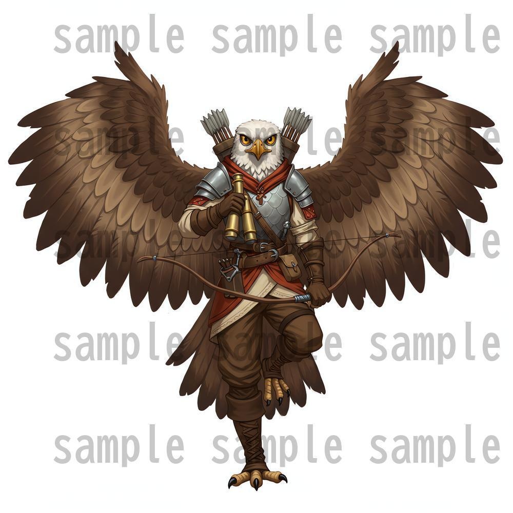 【122枚】獣人・亜人 61種x各2枚 イラスト立ち絵【著作権フリー素材】