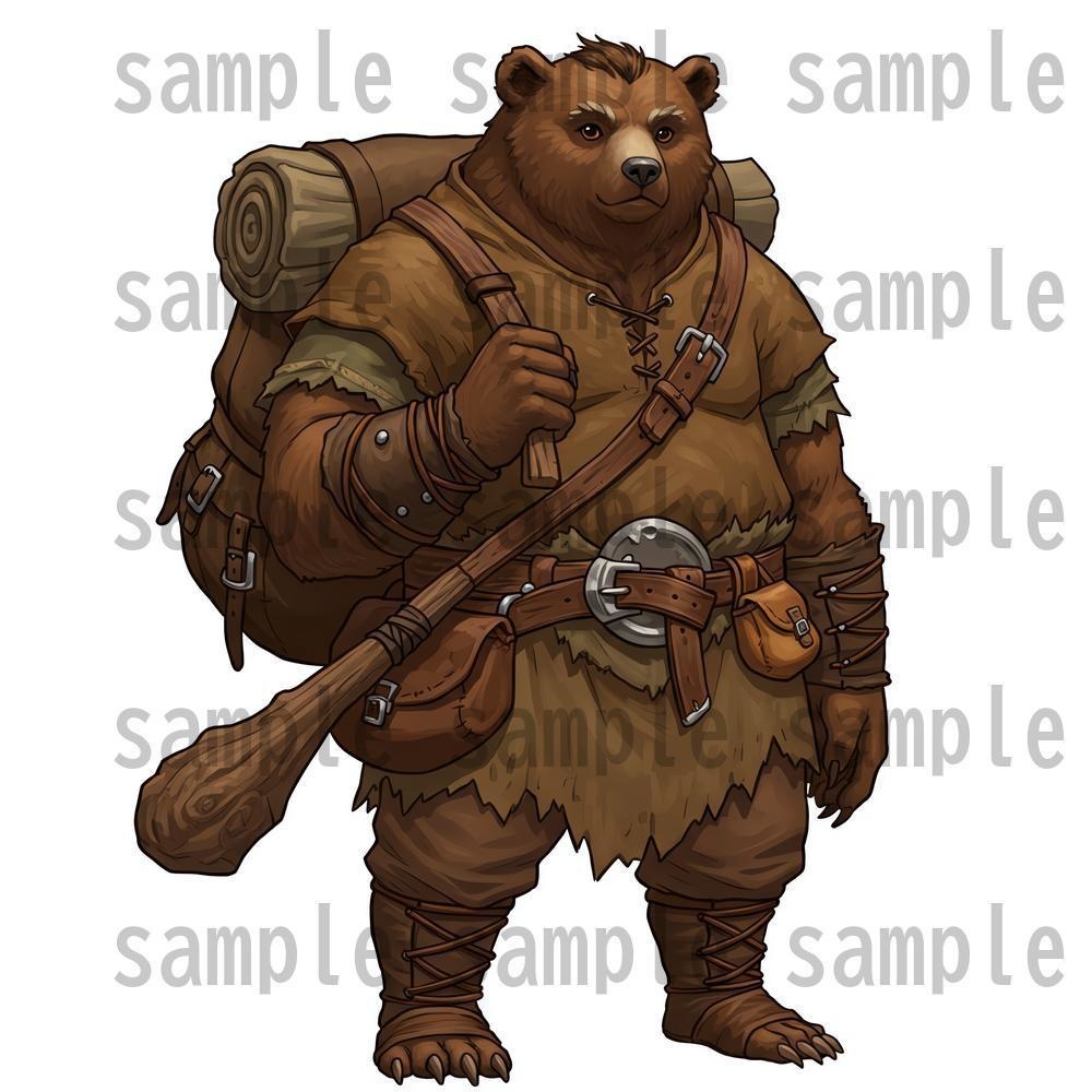 【122枚】獣人・亜人 61種x各2枚 イラスト立ち絵【著作権フリー素材】