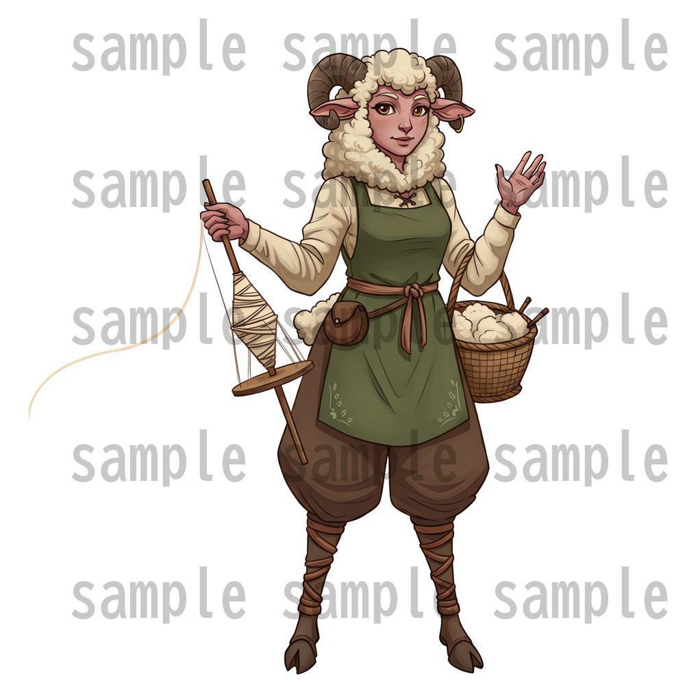 【122枚】獣人・亜人 61種x各2枚 イラスト立ち絵【著作権フリー素材】