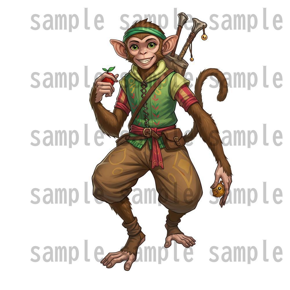 【122枚】獣人・亜人 61種x各2枚 イラスト立ち絵【著作権フリー素材】