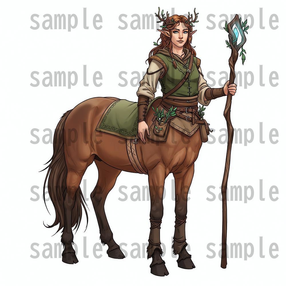 【122枚】獣人・亜人 61種x各2枚 イラスト立ち絵【著作権フリー素材】