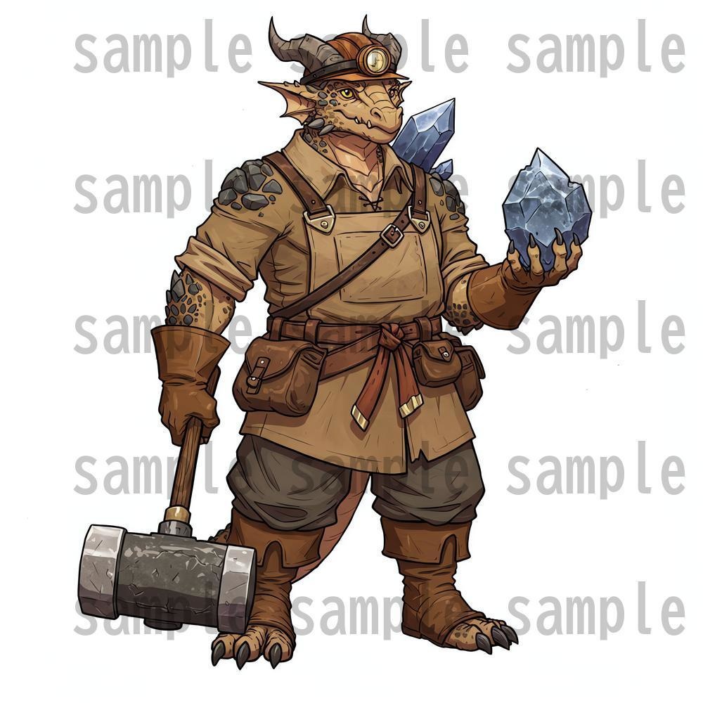 【122枚】獣人・亜人 61種x各2枚 イラスト立ち絵【著作権フリー素材】