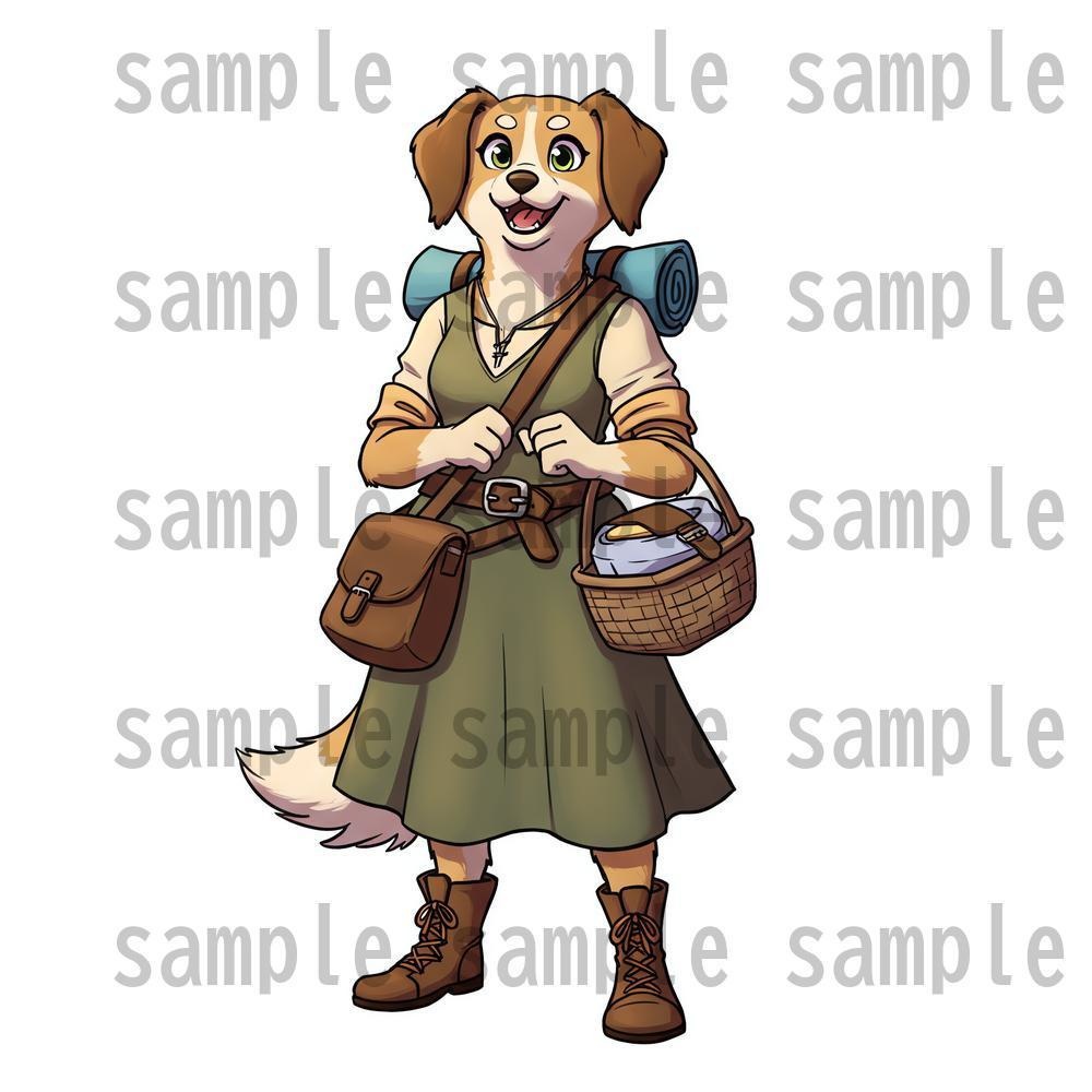 【122枚】獣人・亜人 61種x各2枚 イラスト立ち絵【著作権フリー素材】