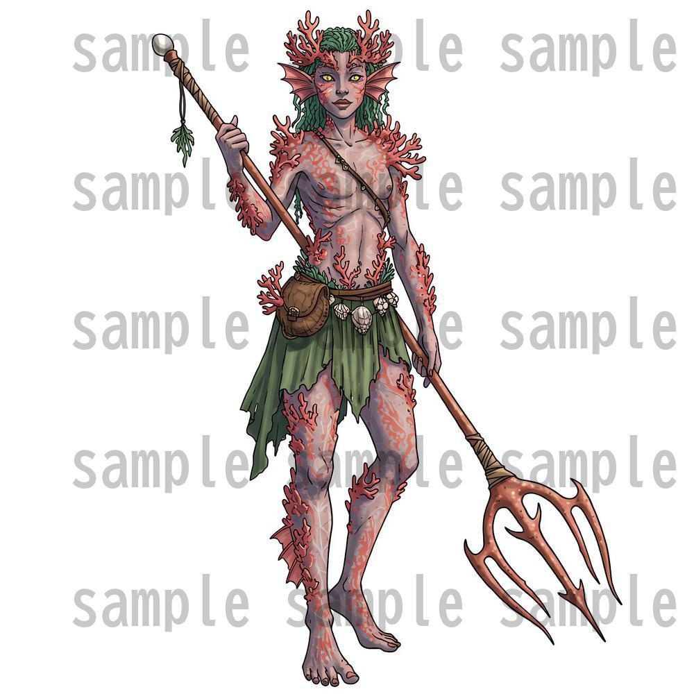 【122枚】獣人・亜人 61種x各2枚 イラスト立ち絵【著作権フリー素材】