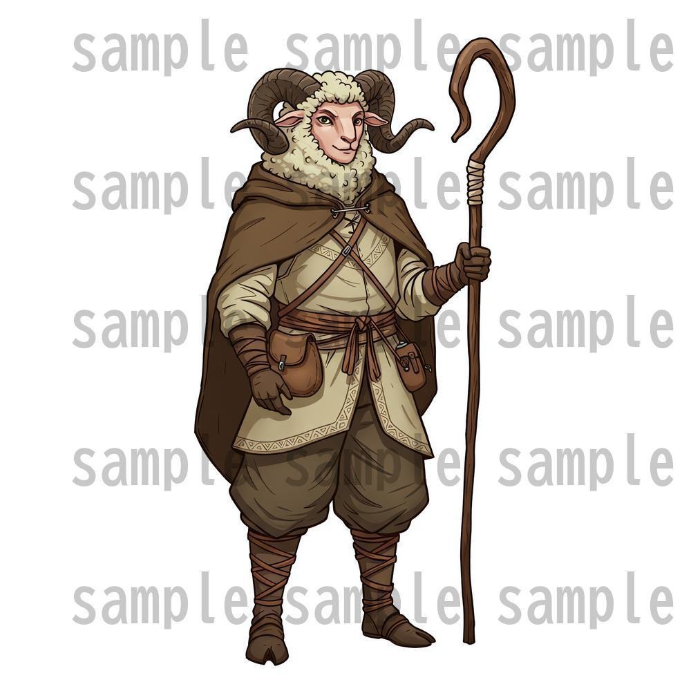 【122枚】獣人・亜人 61種x各2枚 イラスト立ち絵【著作権フリー素材】