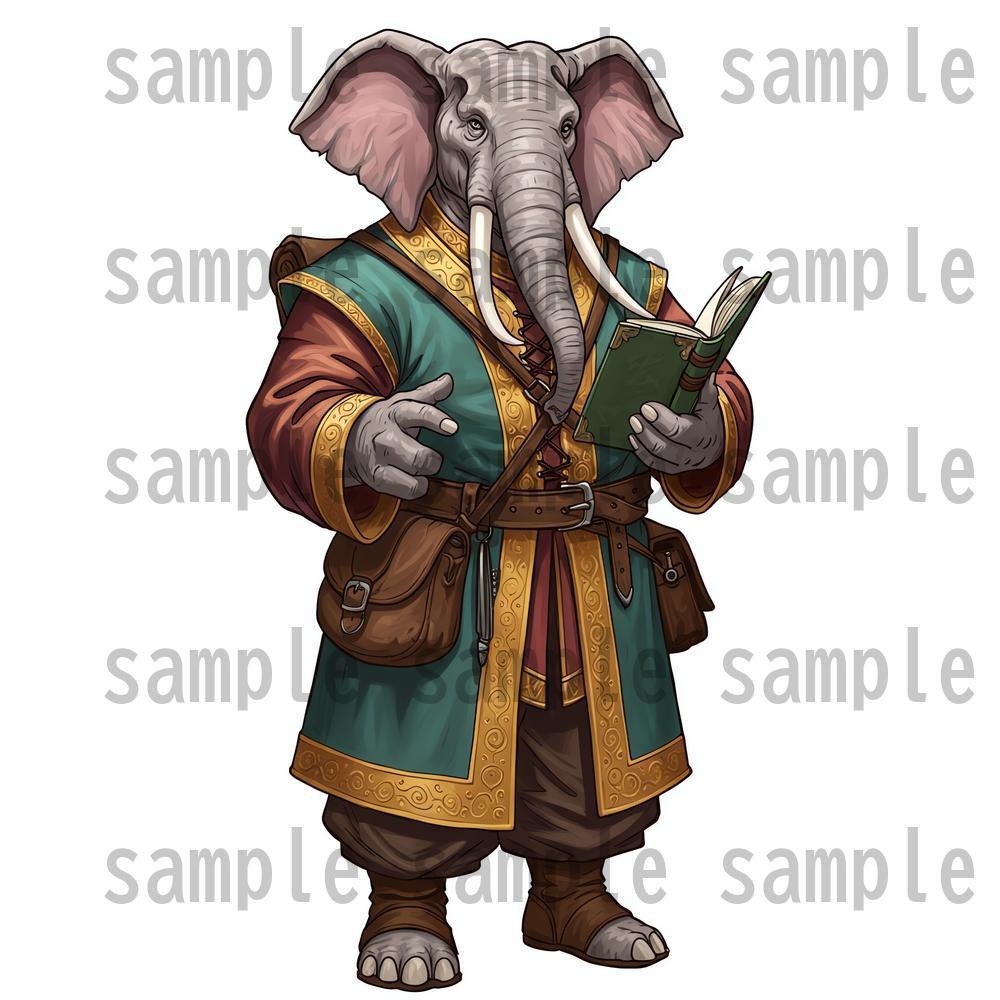 【122枚】獣人・亜人 61種x各2枚 イラスト立ち絵【著作権フリー素材】