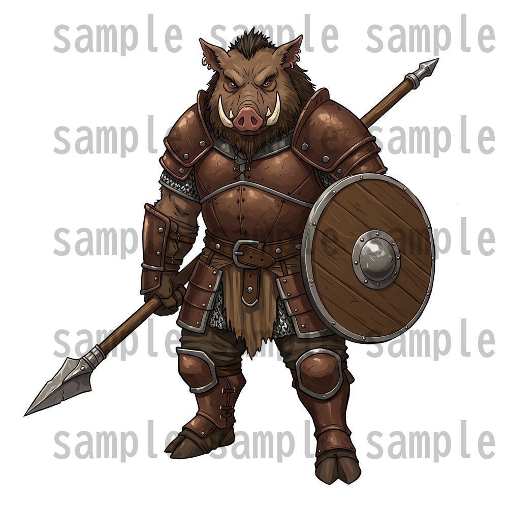 【122枚】獣人・亜人 61種x各2枚 イラスト立ち絵【著作権フリー素材】