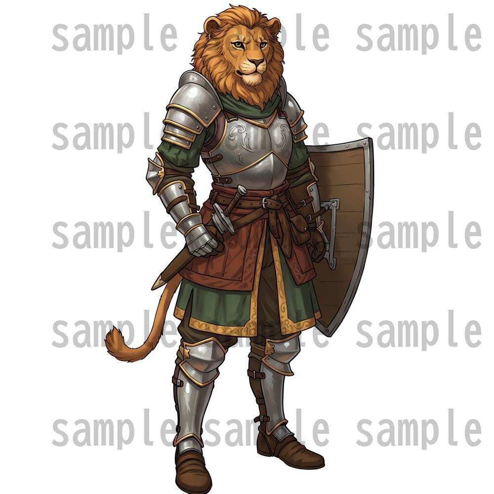 【122枚】獣人・亜人 61種x各2枚 イラスト立ち絵【著作権フリー素材】