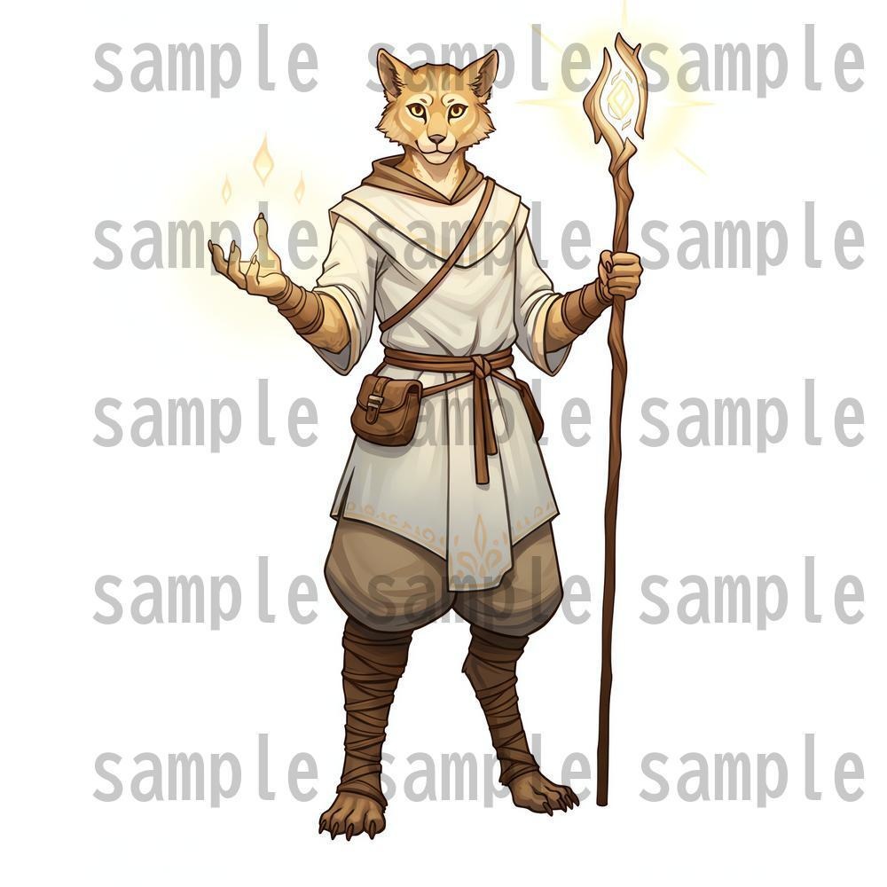 【122枚】獣人・亜人 61種x各2枚 イラスト立ち絵【著作権フリー素材】