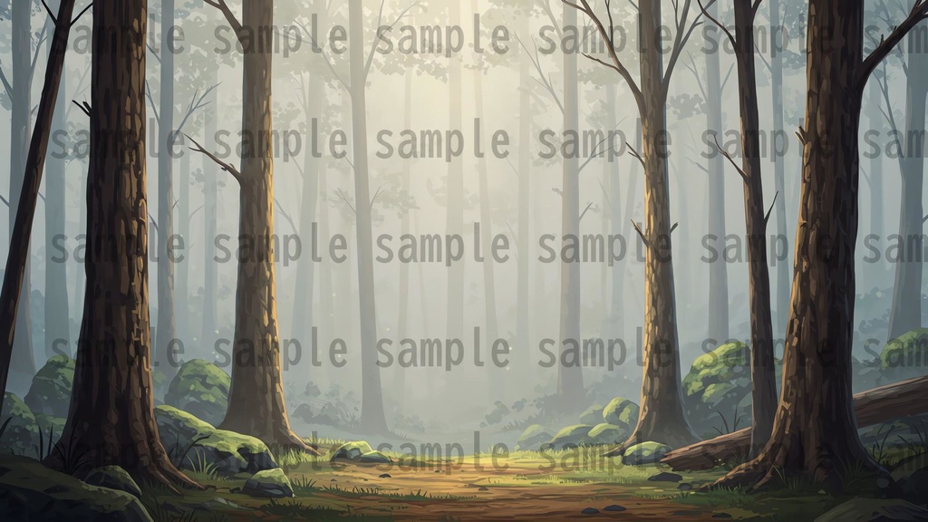 【41枚】ファンタジーRPG 森の背景イラスト【著作権フリー素材】TRPG/風景画/ゲーム