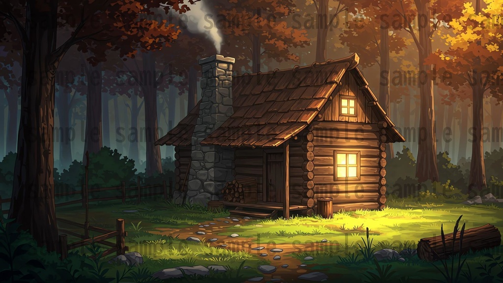 【41枚】ファンタジーRPG 森の背景イラスト【著作権フリー素材】TRPG/風景画/ゲーム