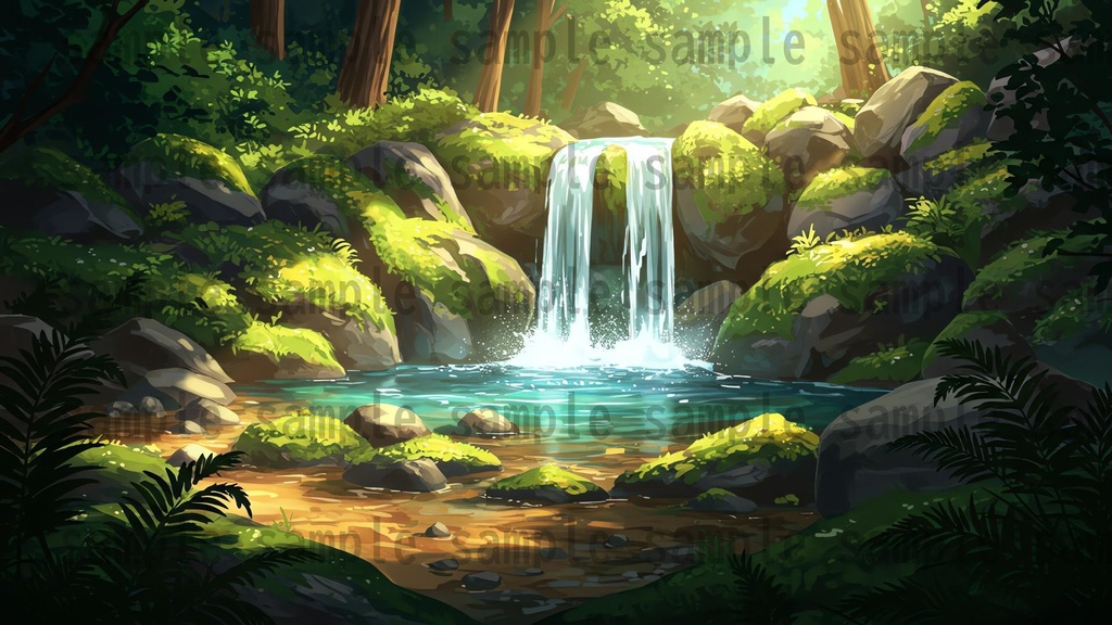 【41枚】ファンタジーRPG 森の背景イラスト【著作権フリー素材】TRPG/風景画/ゲーム