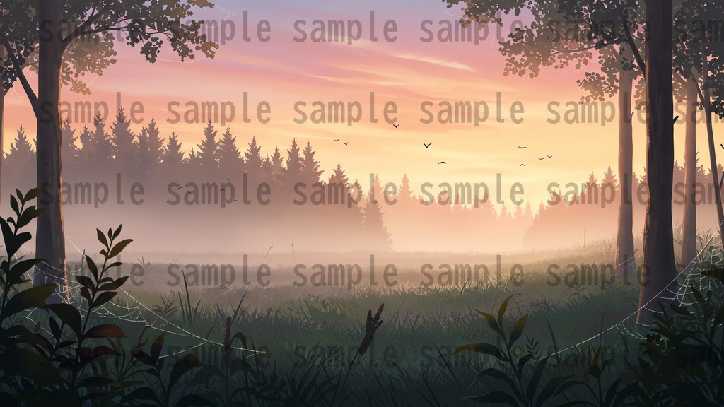 【41枚】ファンタジーRPG 森の背景イラスト【著作権フリー素材】TRPG/風景画/ゲーム