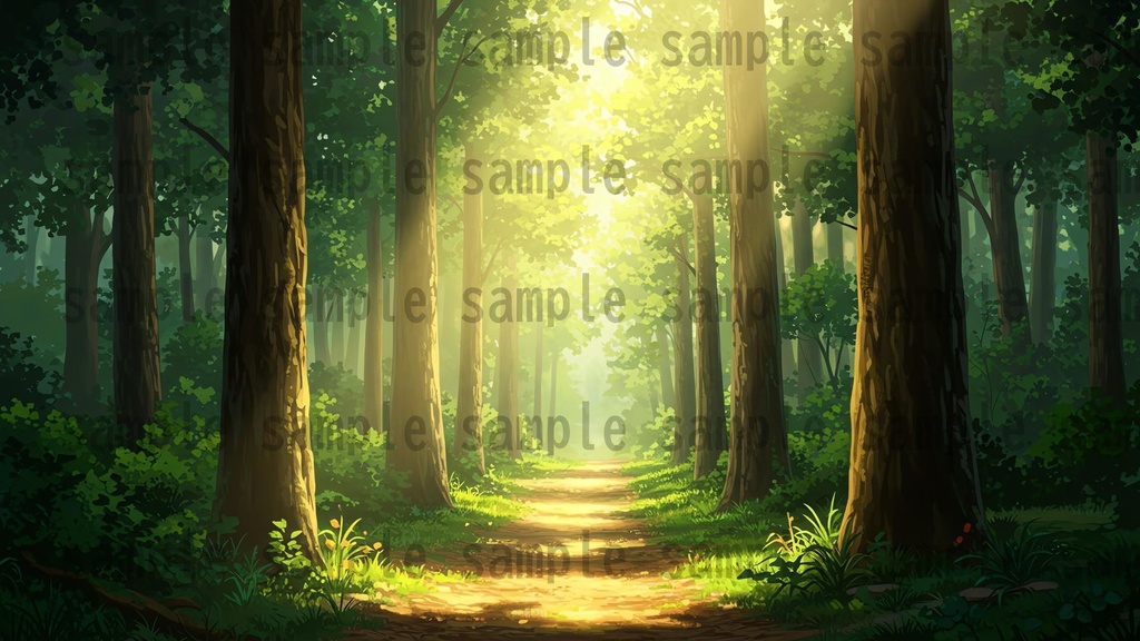 【41枚】ファンタジーRPG 森の背景イラスト【著作権フリー素材】TRPG/風景画/ゲーム