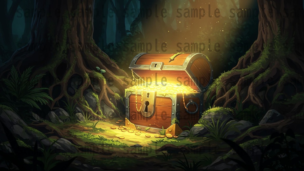 【41枚】ファンタジーRPG 森の背景イラスト【著作権フリー素材】TRPG/風景画/ゲーム