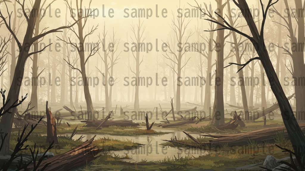 【41枚】ファンタジーRPG 森の背景イラスト【著作権フリー素材】TRPG/風景画/ゲーム