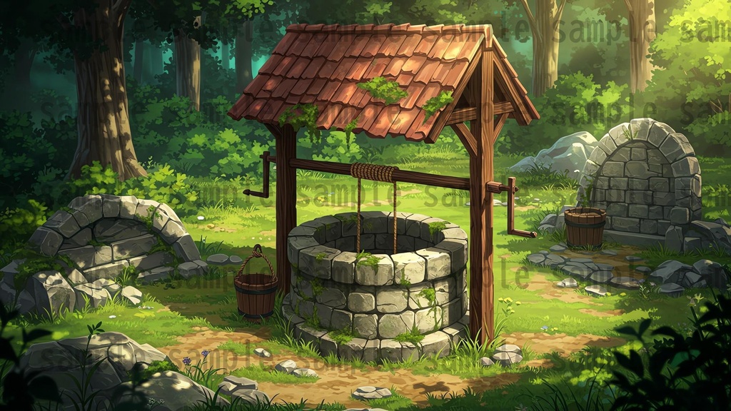 【41枚】ファンタジーRPG 森の背景イラスト【著作権フリー素材】TRPG/風景画/ゲーム