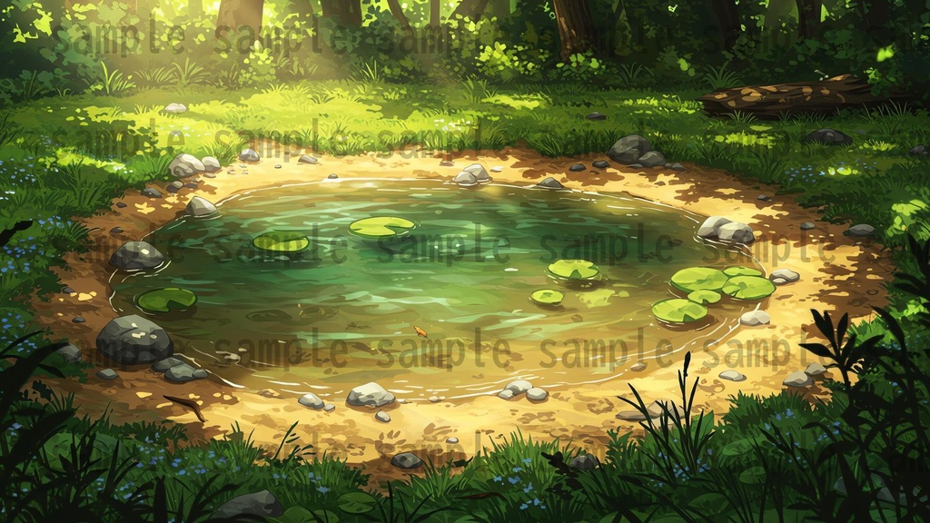 【41枚】ファンタジーRPG 森の背景イラスト【著作権フリー素材】TRPG/風景画/ゲーム