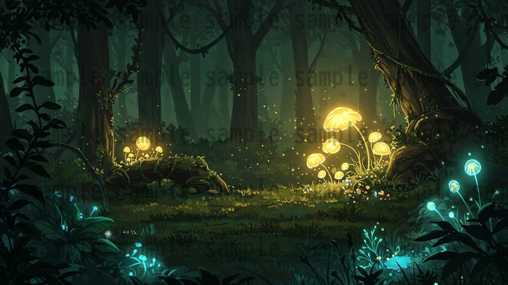 【41枚】ファンタジーRPG 森の背景イラスト【著作権フリー素材】TRPG/風景画/ゲーム