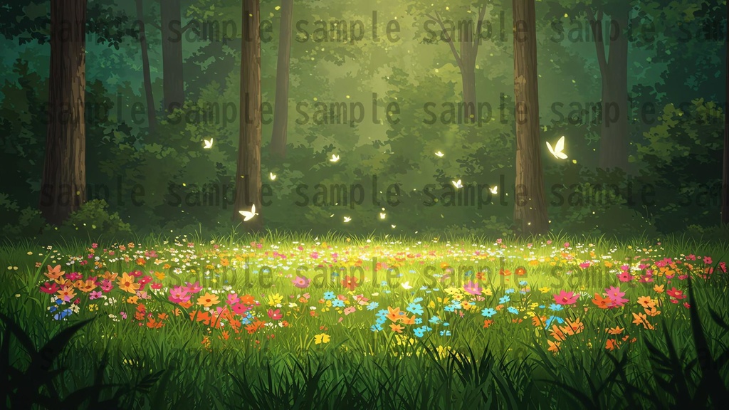 【41枚】ファンタジーRPG 森の背景イラスト【著作権フリー素材】TRPG/風景画/ゲーム