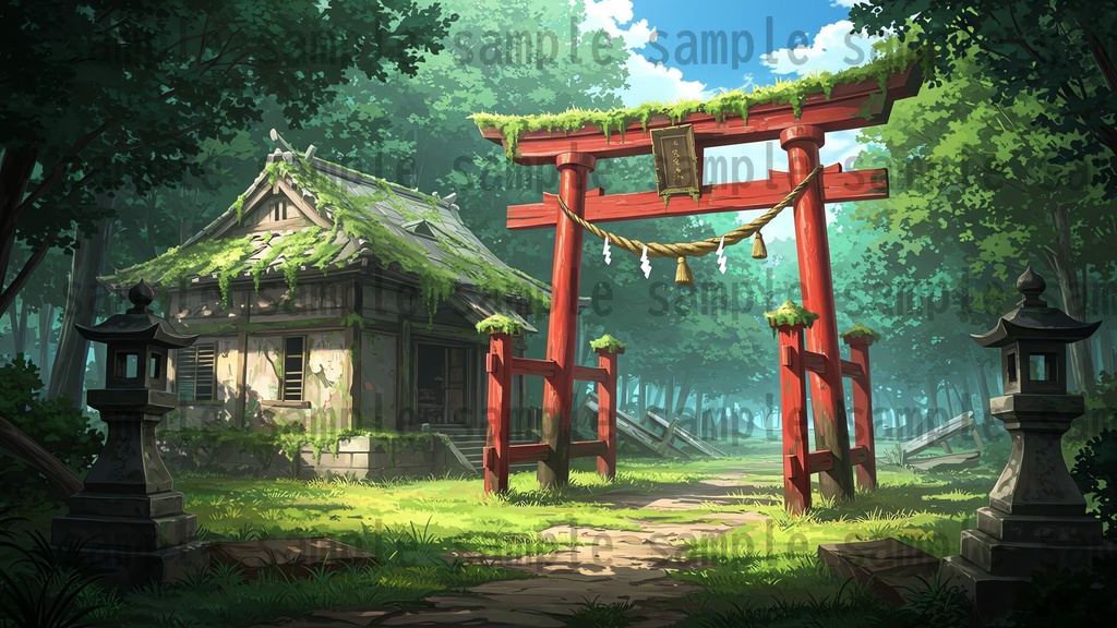 【41枚】ファンタジーRPG 森の背景イラスト【著作権フリー素材】TRPG/風景画/ゲーム