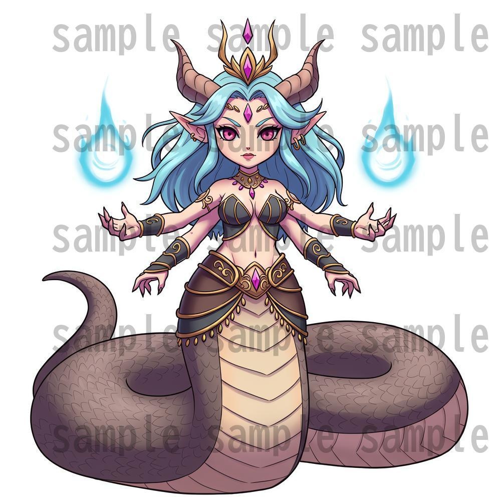 【950体】RPGモンスター19系統x50体 デフォルメデザイン【著作権フリー素材】TRPGや動画・表紙などに!