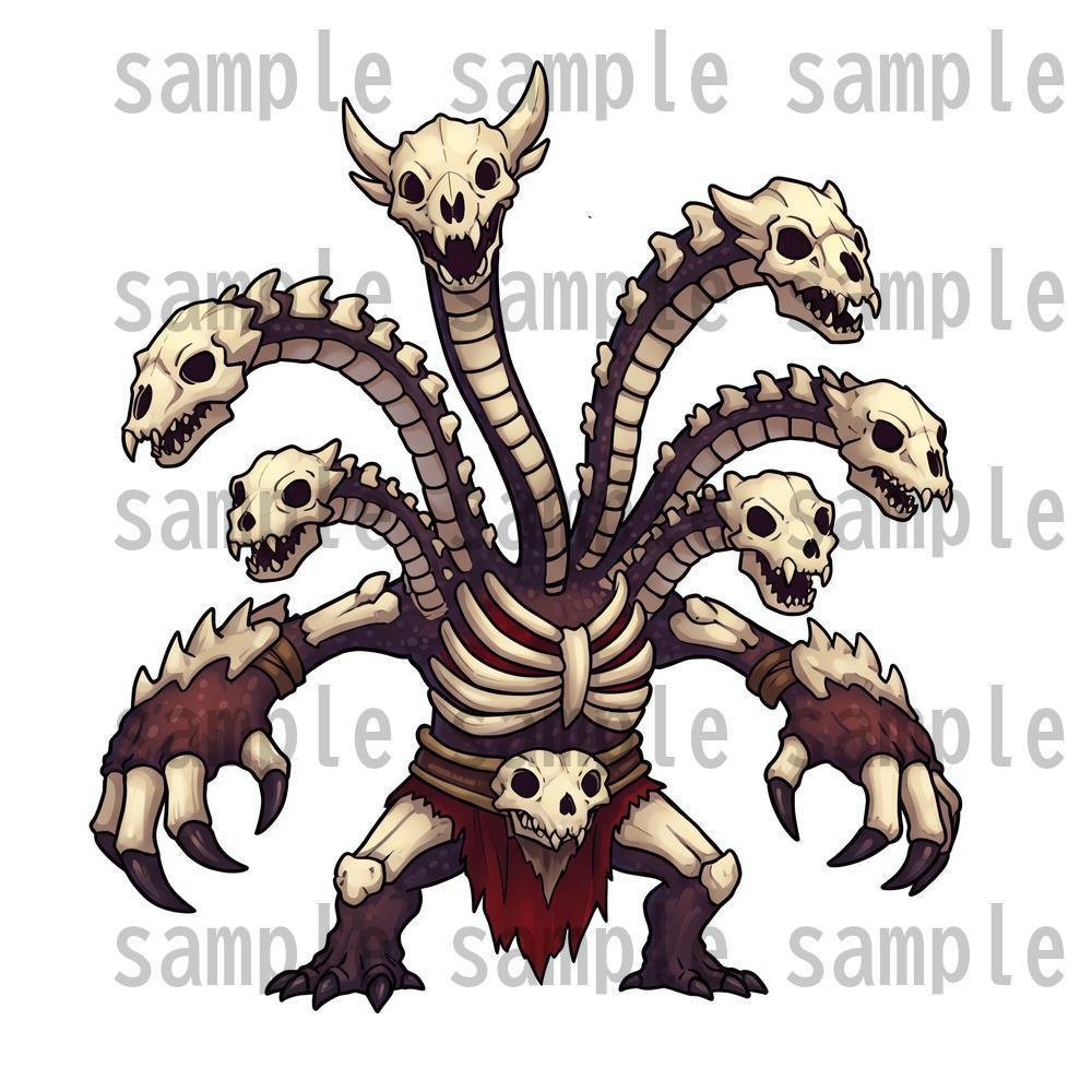 【950体】RPGモンスター19系統x50体 デフォルメデザイン【著作権フリー素材】TRPGや動画・表紙などに!