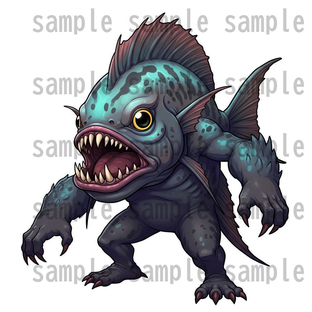 【950体】RPGモンスター19系統x50体 デフォルメデザイン【著作権フリー素材】TRPGや動画・表紙などに!