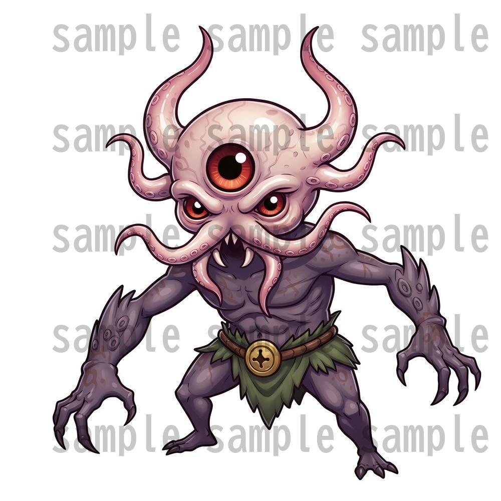 【950体】RPGモンスター19系統x50体 デフォルメデザイン【著作権フリー素材】TRPGや動画・表紙などに!