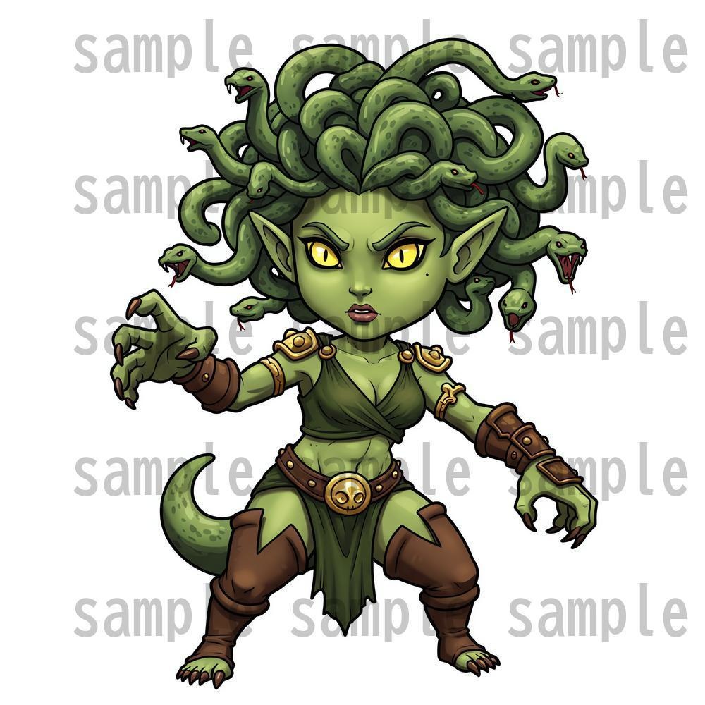 【950体】RPGモンスター19系統x50体 デフォルメデザイン【著作権フリー素材】TRPGや動画・表紙などに!