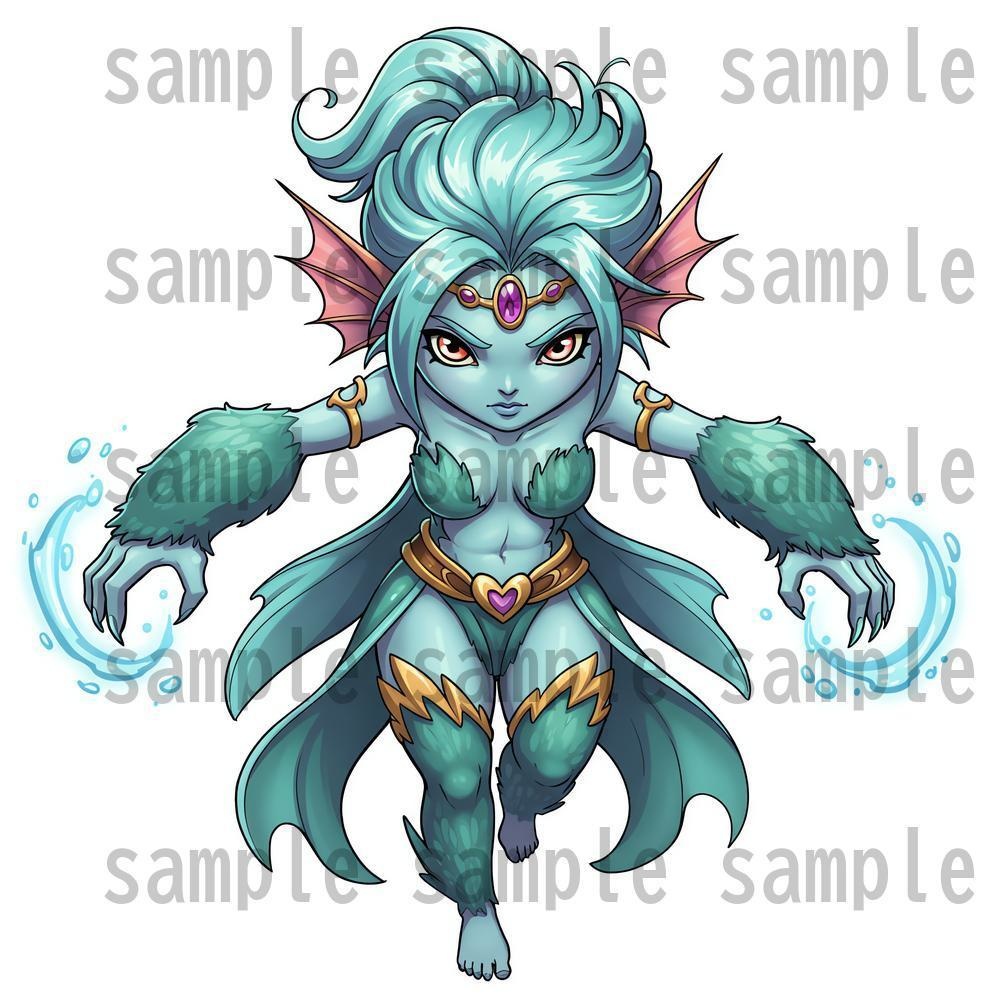 【950体】RPGモンスター19系統x50体 デフォルメデザイン【著作権フリー素材】TRPGや動画・表紙などに!