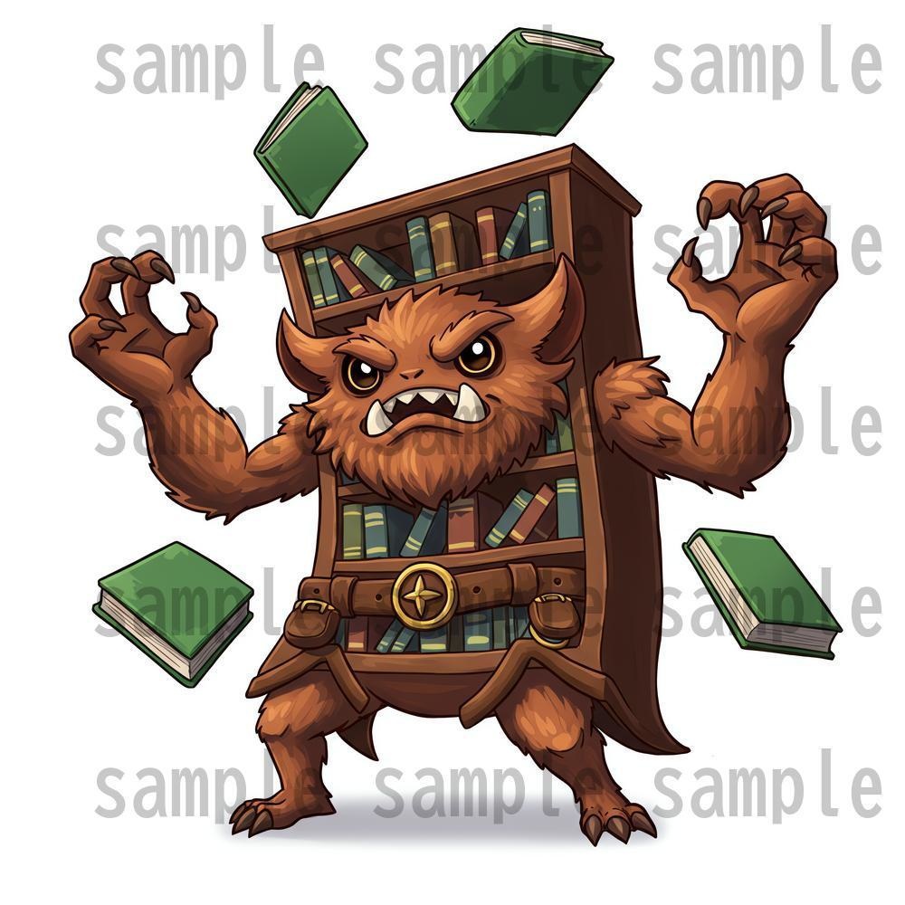 【950体】RPGモンスター19系統x50体 デフォルメデザイン【著作権フリー素材】TRPGや動画・表紙などに!