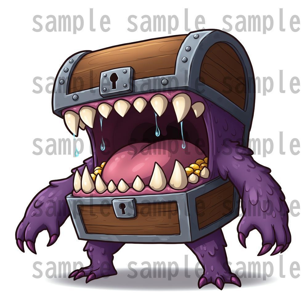 【950体】RPGモンスター19系統x50体 デフォルメデザイン【著作権フリー素材】TRPGや動画・表紙などに!