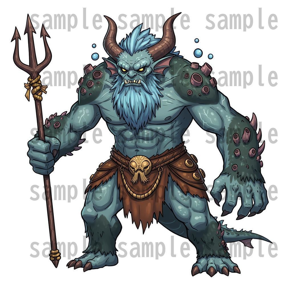 【950体】RPGモンスター19系統x50体 デフォルメデザイン【著作権フリー素材】TRPGや動画・表紙などに!