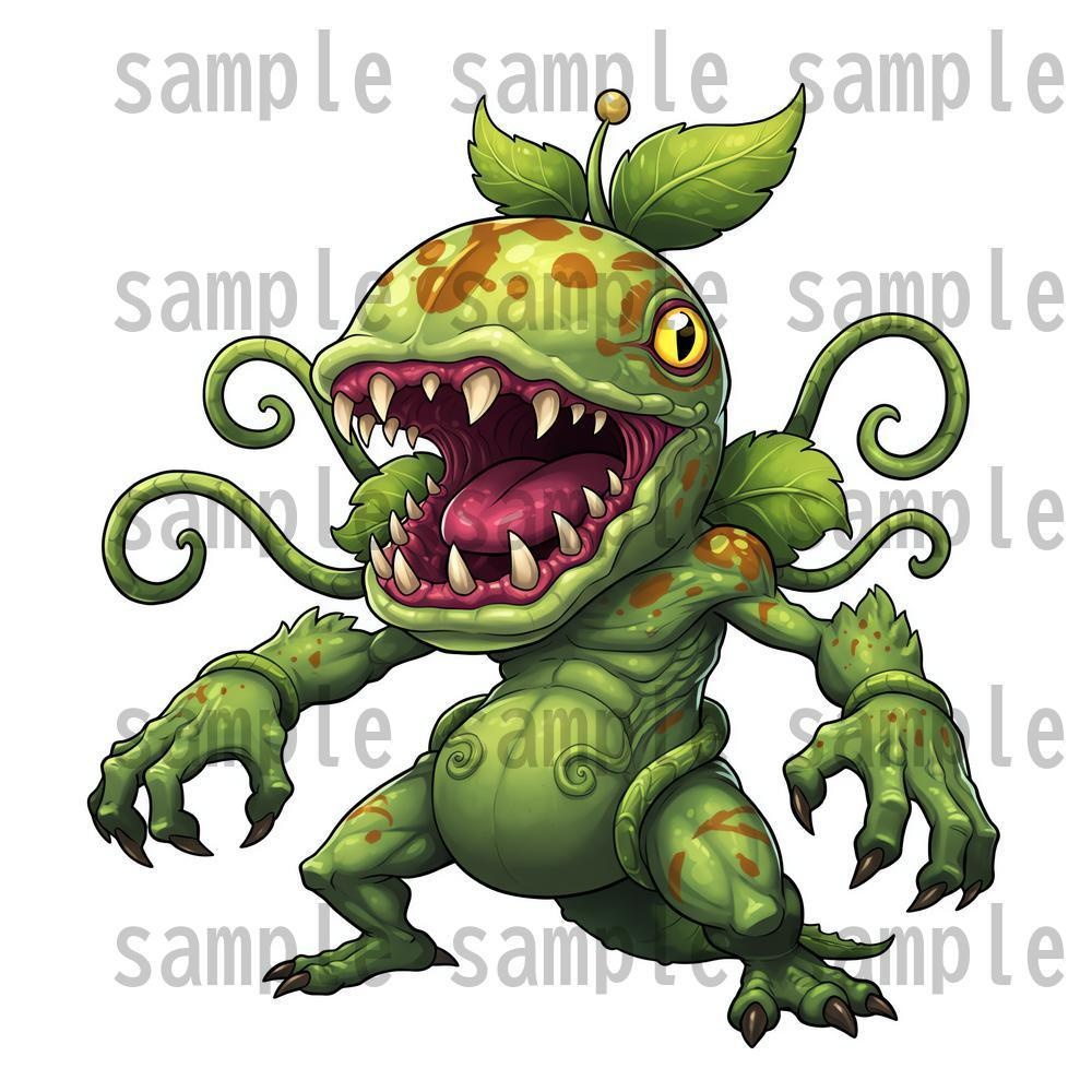 【950体】RPGモンスター19系統x50体 デフォルメデザイン【著作権フリー素材】TRPGや動画・表紙などに!