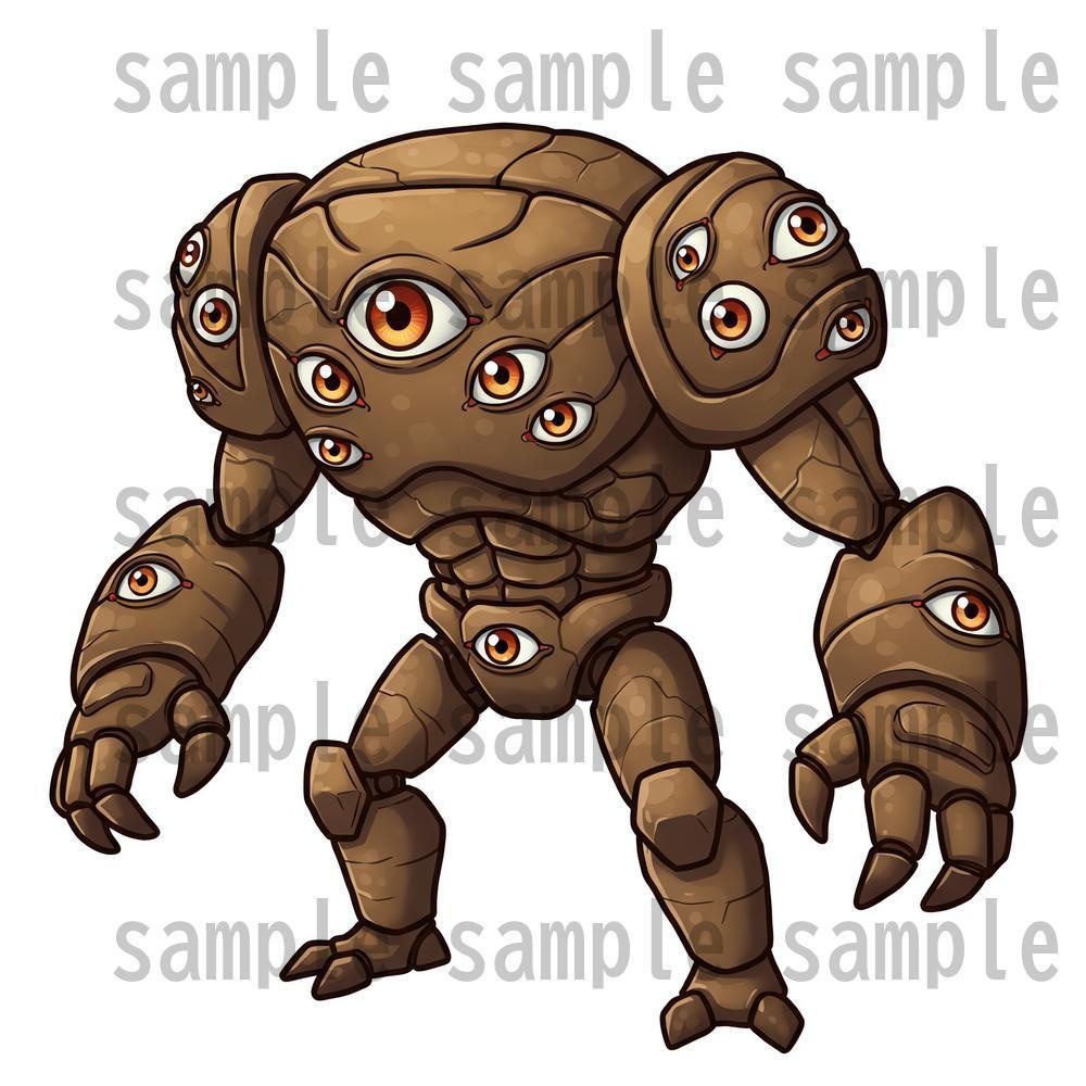 【950体】RPGモンスター19系統x50体 デフォルメデザイン【著作権フリー素材】TRPGや動画・表紙などに!