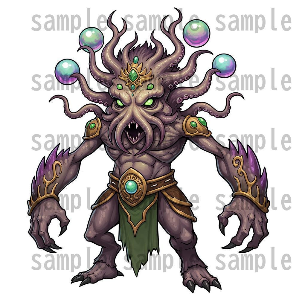 【950体】RPGモンスター19系統x50体 デフォルメデザイン【著作権フリー素材】TRPGや動画・表紙などに!