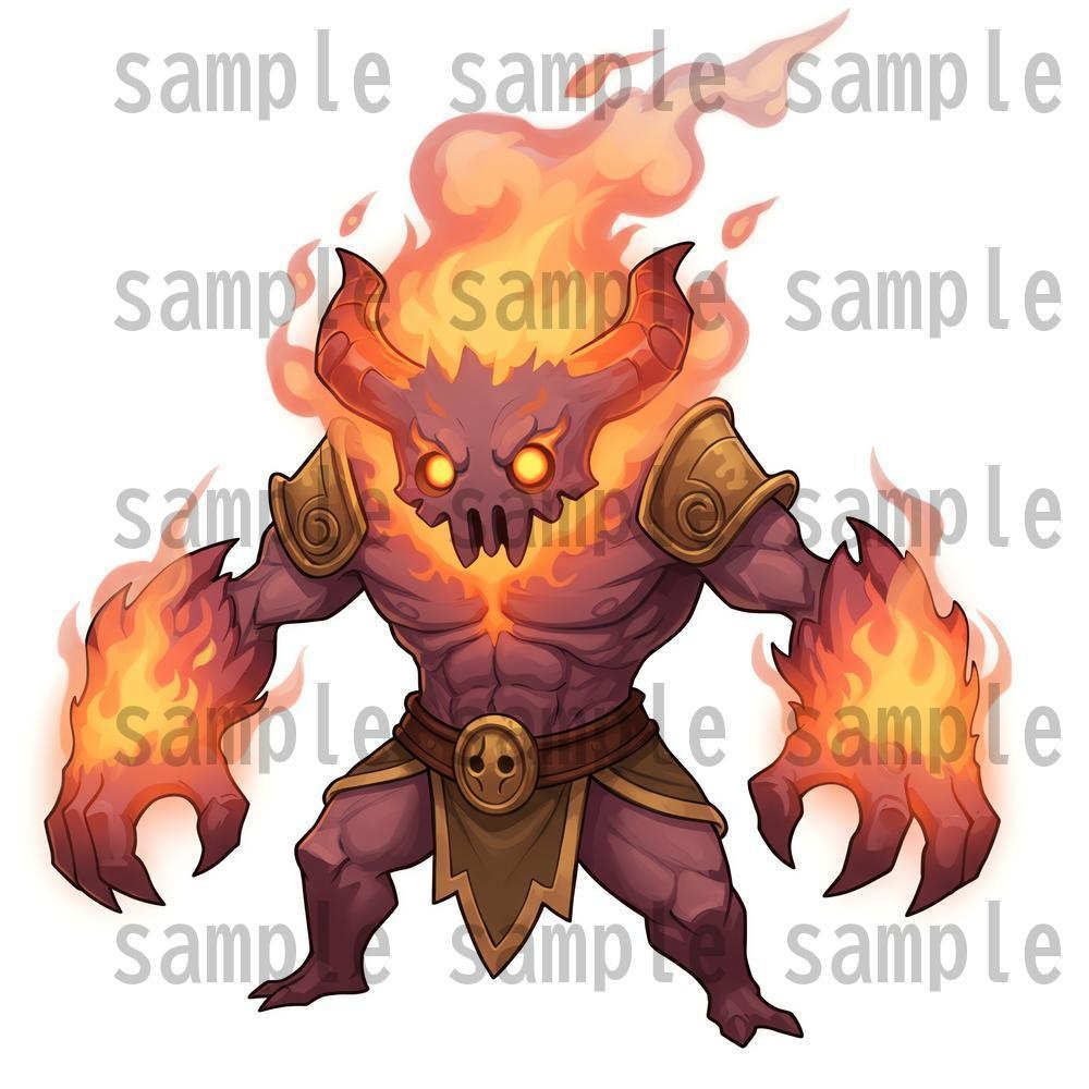 【950体】RPGモンスター19系統x50体 デフォルメデザイン【著作権フリー素材】TRPGや動画・表紙などに!