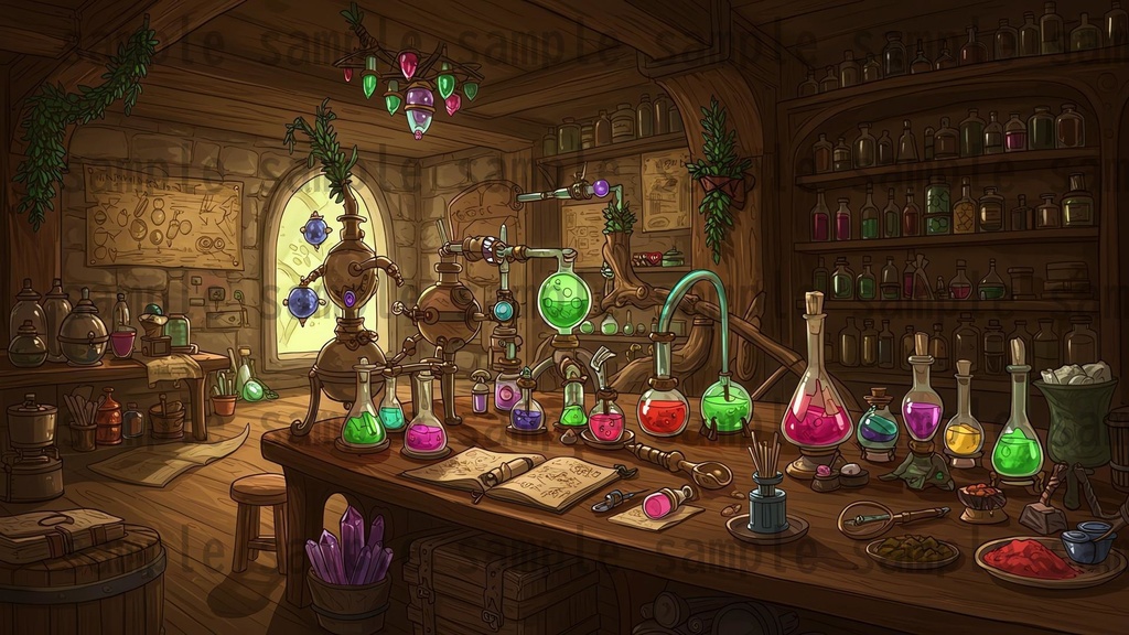 【168枚】世界樹と共生都市 ファンタジー背景イラスト【著作権フリー素材】TRPGや動画・表紙などに!