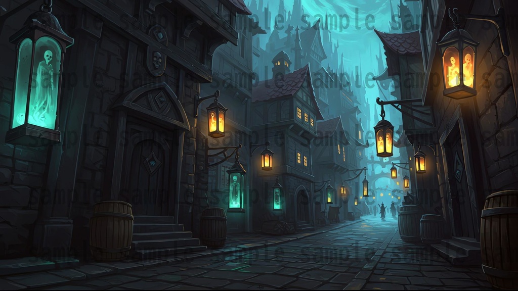 【142枚】ネクロマンサー帝国 ダークファンタジー【著作権フリー素材】TRPGや動画などに!