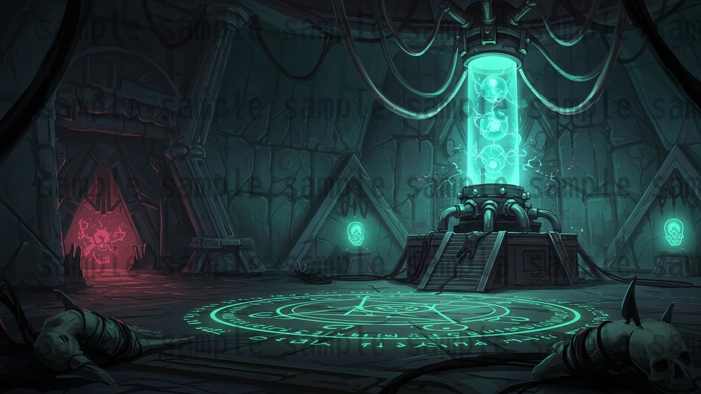 【142枚】ネクロマンサー帝国 ダークファンタジー【著作権フリー素材】TRPGや動画などに!