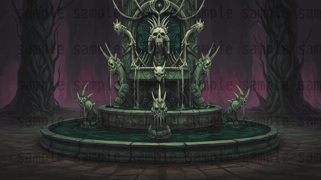 【142枚】ネクロマンサー帝国 ダークファンタジー【著作権フリー素材】TRPGや動画などに!